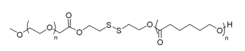 mPEG-SS-PCL 甲氧基聚乙二醇-双硫键-聚己内酯;甲氧基聚乙二醇-SS-聚己内酯