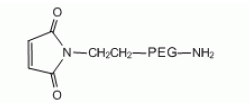 MAL-PEG-NH2；马来酰亚胺聚乙二醇氨基的结构式