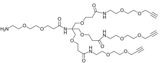 Amino-PEG2-tris-PEG2-alkyne