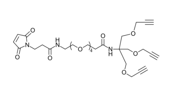 Mal-PEG4-tris-alkyne