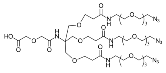 Acid-PEG1-tris-PEG3-azide