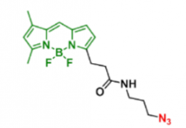 荧光染料BDP FL N3/azide叠氮化物，CAS:1379771-95-5的结构式及参数介绍