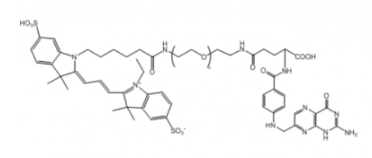 荧光染料Cy3-PEG-Folate/聚乙二醇-叶酸，Ex/Em(nm) 550/570，MW:1000