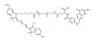 荧光染料Cy5-PEG-Folate/聚乙二醇-叶酸，溶于氯仿，DMSO等