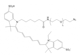 荧光染料Cy7-PEG-N3/azide/叠氮化物，Cy7-聚乙二醇-叠氮，Ex/Em(nm) 755/787