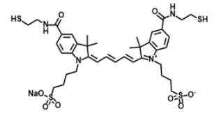 水溶性二磺酸基Cy5-二巯基，diSulfo-Cy5 bis-Thiol/SH的物化性质及结构式解析