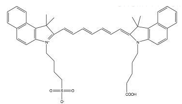 吲哚菁绿荧光染料ICG carboxylic acid/COOH/羧基羧酸，CAS: 181934-09-8，相对分子质量(g/mol): 730.6