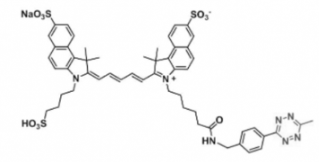水溶性三磺酸基荧光染料triSulfo-Cy5.5 Me-Tetrazin甲基四嗪，Ex/Em(nm) 673/691