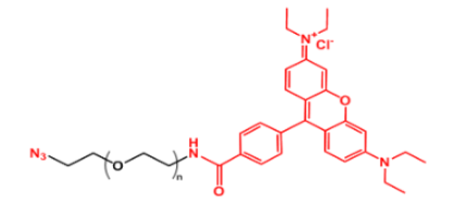 荧光染料罗丹明聚乙二醇叠氮  Rhodamine-PEG-N3，叠氮PEG罗丹明