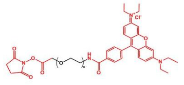 荧光标记罗丹明-聚乙二醇-活性酯，Rhodamine-PEG-NHS ester，RB-PEG-SC