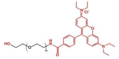 荧光染料罗丹明-聚乙二醇-羟基，Rhodamine-PEG-OH，RB-PEG-OH是什么颜色的？