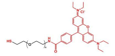 罗丹明聚乙二醇巯基，Rhodamine-PEG-thiol，RB-PEG-SH产品性质及结构式解析