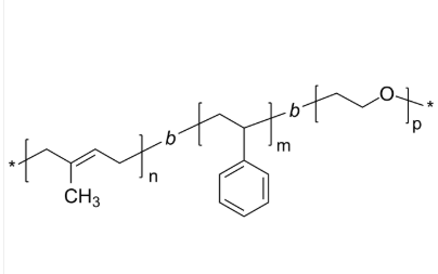 PIP(1,4)-PS-PEO