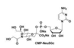 CMP-N-甘氨酰神经氨酸，CMP-N-glycolylneuraminic acid，CMP-Neu5Gc，CAS:98300-80-2