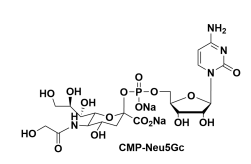 CMP-N-glycolylneuraminic acid，腺苷-5'-单磷酸-N-羟乙酰神经氨酸二钠盐 