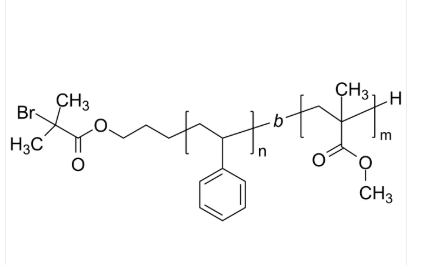 Br-PS-PMMA 溴基-聚苯乙烯-聚甲基丙烯酸甲酯 二嵌段共聚物 Poly(styrene)-b-poly(methyl ...