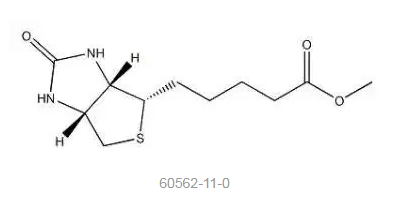 60562-11-0，D-生物素甲酯，methyl 5-(1S,2S,5R)-7-oxo-3-thia-6,8-diazabicyclo3.3.0oct-2-ylpent anoate 分子量：258.34