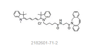 2182601-71-2，DBCO-Cyanine5，Cy5 DBCO氰5红色荧光团衍生物，用于无铜点击化学