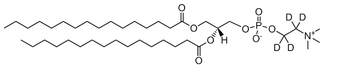 16:0 PC-d4|1,2-dipalmitoyl-sn-glycero-3-phosphocholine-1,1,2,2-d4