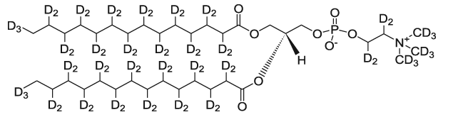 14:0 PC-d67|1,2-dimyristoyl-d54-sn-glycero-3-phosphocholine-1,1,2,2-d4-N,N,N-trimethyl-d9 磷脂