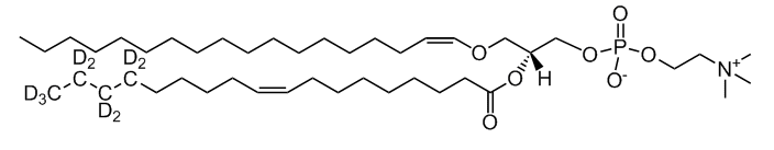 C18(plasm)-18:1(d9) PC|1-(1Z-octadecenyl)-2-oleoyl(d9)-sn-glycero-3-phosphocholine Read More