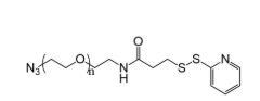 叠氮聚乙二醇巯基吡啶,N3-PEG-OPSS,Azide-PEG-OPSS