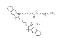 CY5.5-聚乙二醇-氨基，Cy5.5-PEG-NH2，nh2-peg-cy5.5