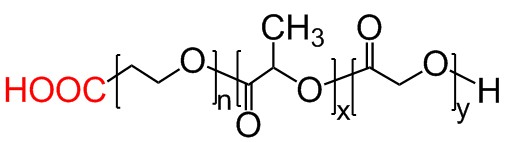 PLGA-PEG-COOH， 聚乳酸-羟基乙酸共聚物-聚乙二醇-羧基，聚（乳酸-共-乙醇酸）-PEG-羧基