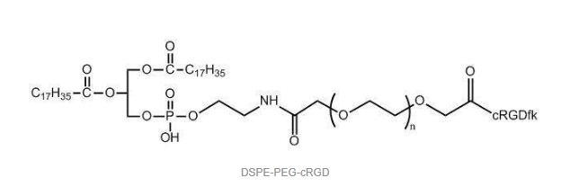 DSPE PEG2000 cRGD 磷脂 聚乙二醇 多肽 DSPE PEG cRGD UDP糖丨MOF丨金属有机框架丨聚集诱导发光丨荧光标记