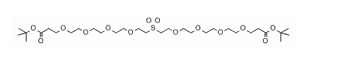 t-Butyloxycarbonyl-PEG4-Sulfone-PEG4-t-butyl ester