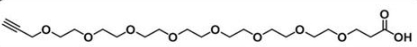 丙炔-八乙二醇-羧酸；Alkyne-PEG8-acid；Propargyl-PEG8-acid