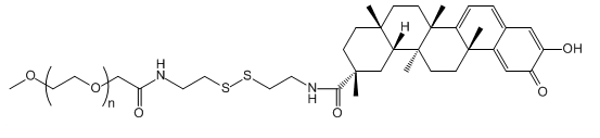 mPEG-SS-CEL 甲氧基聚乙二醇-SS-雷公藤红素