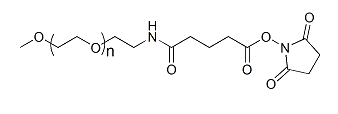 mPEG-GAS;mPEG-Glutaramide Succinimidyl ester;甲氧基聚乙二醇戊二酰胺琥珀酰亚胺酯