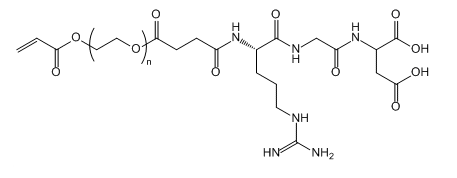 AC-PEG-RGD 丙烯酸酯-聚乙二醇-精氨酰-甘氨酰-天冬氨酸