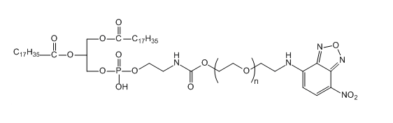 DSPE-PEG-NBD 二硬脂酰基磷脂酰乙醇胺-聚乙二醇-硝基苯恶二唑DSPE-PEG-NBD 二硬脂酰基磷脂酰乙醇胺-聚乙二醇-硝基苯恶二唑