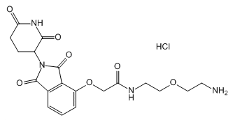 Thalidomide-O-amido-PEG1-NH2.HCl 沙利度胺-O-酰胺-一聚乙二醇-氨基盐酸盐