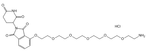 Thalidomide-O-PEG5-NH2.HCl 沙利度胺-O-五聚乙二醇-氨基盐酸盐