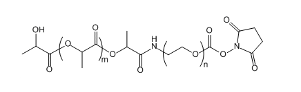 PLA(5K)-PEG-SC 聚(乳酸-羟基乙酸)共聚物(15K)-聚乙二醇-琥珀酰亚胺酯