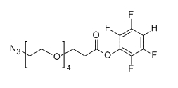 Azido-PEG4-TFP ester;N3-PEG4-TFP;分子式：C17F4H21N3O6