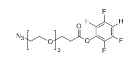 Azido-PEG3-TFP ester;N3-PEG3-TFP;分子式：C15F4H17N3O5