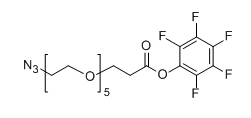N3-PEG5-PFP ester;N3-PEG5-PFP;分子式：  C19F5H24N3O7