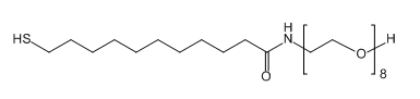 11-Mercaptoundecanamide-PEG8-OH 11-巯基十一烷酰胺-聚乙二醇