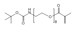 Boc-NH-PEG8-Methacrylate；Boc-NH-PEG8-MA；分子式：C25H47NO11