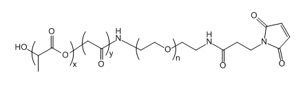 PLGA(10K)-PEG-Mal；聚（乳酸-共-乙醇酸）(10K)-聚乙二醇-马来酰亚胺