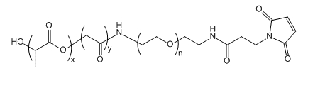 PLGA(18K)-PEG-Mal；聚（乳酸-共-乙醇酸）(18K)-聚乙二醇-马来酰亚胺