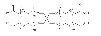 4-ArmPEG-(2OH-2COOH)，四臂聚乙二醇-（两臂羟基，两臂乙酸）
