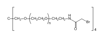 4-ArmPEG-Bromoacetamide；四臂聚乙二醇溴乙酰胺