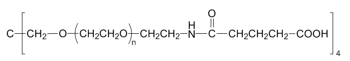 4-ArmPEG-GAA；4-ArmPEG-Glutaramide Acid；四臂聚乙二醇戊二酰亚胺酸