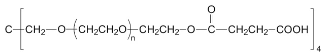 4-ArmPEG-SA；4-ArmPEG-Succinic Acid；四臂聚乙二醇炔丁二酸