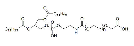 DLPE-PEG-COOH，1,2-二月桂酰磷脂酰乙醇胺-聚乙二醇-羧基